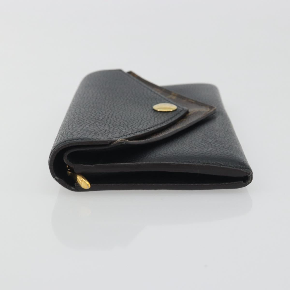 LOUIS VUITTON Monogram Portefeuille Duble V Wallet Black M64319 LV Auth am12337V