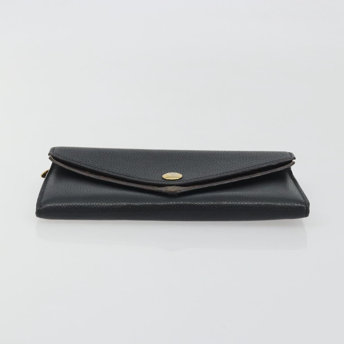 LOUIS VUITTON Monogram Portefeuille Duble V Wallet Black M64319 LV Auth am12337V