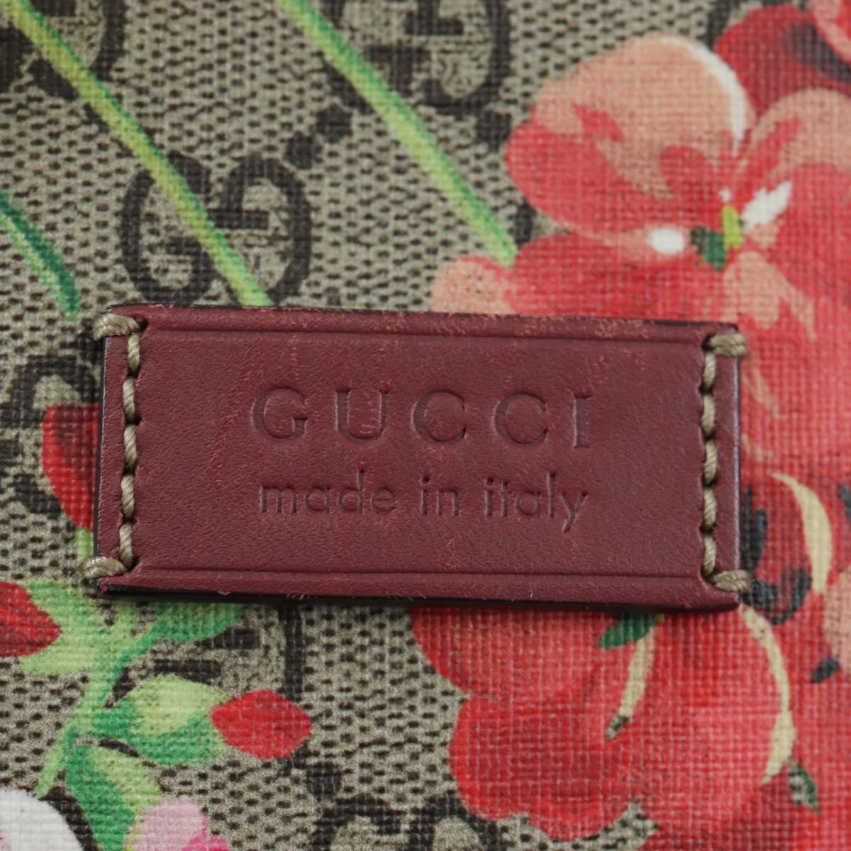 GUCCI GG Blooms Floral Hand Bag PVC Leather Beige Pink 429019 Auth am12340V
