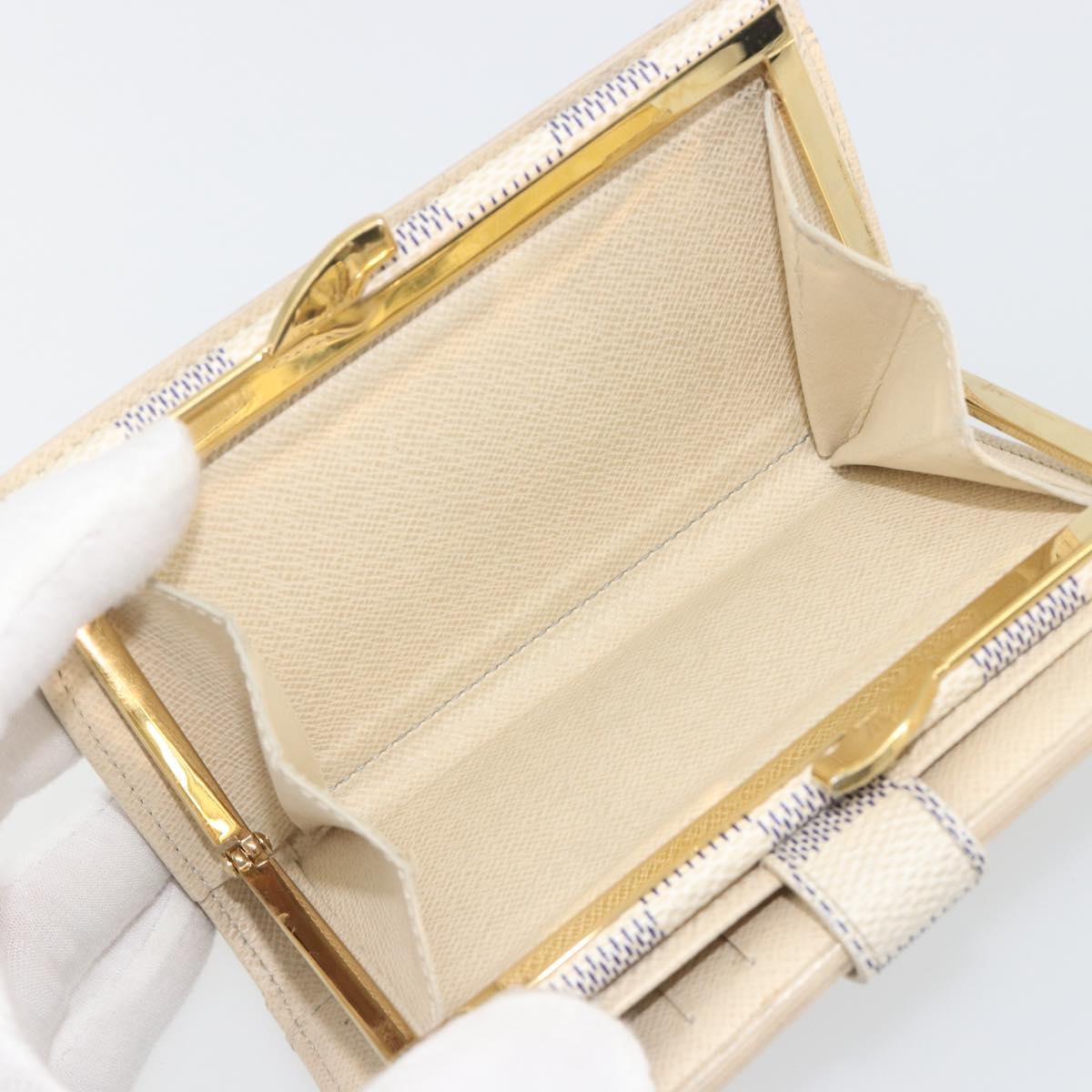 LOUIS VUITTON Damier Azur Portefeuille Viennois Wallet N61676 LV Auth am12345V