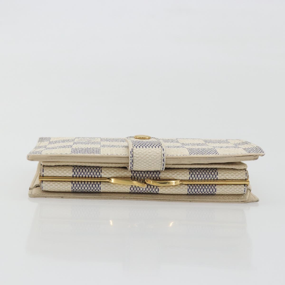 LOUIS VUITTON Damier Azur Portefeuille Viennois Wallet N61676 LV Auth am12345V
