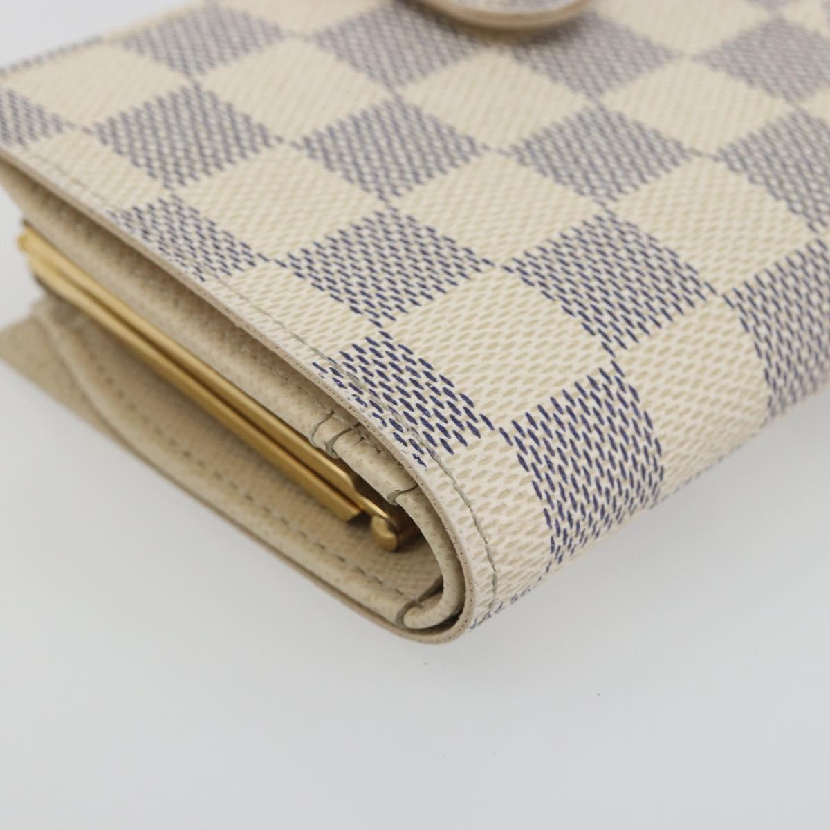 LOUIS VUITTON Damier Azur Portefeuille Viennois Wallet N61676 LV Auth am12345V