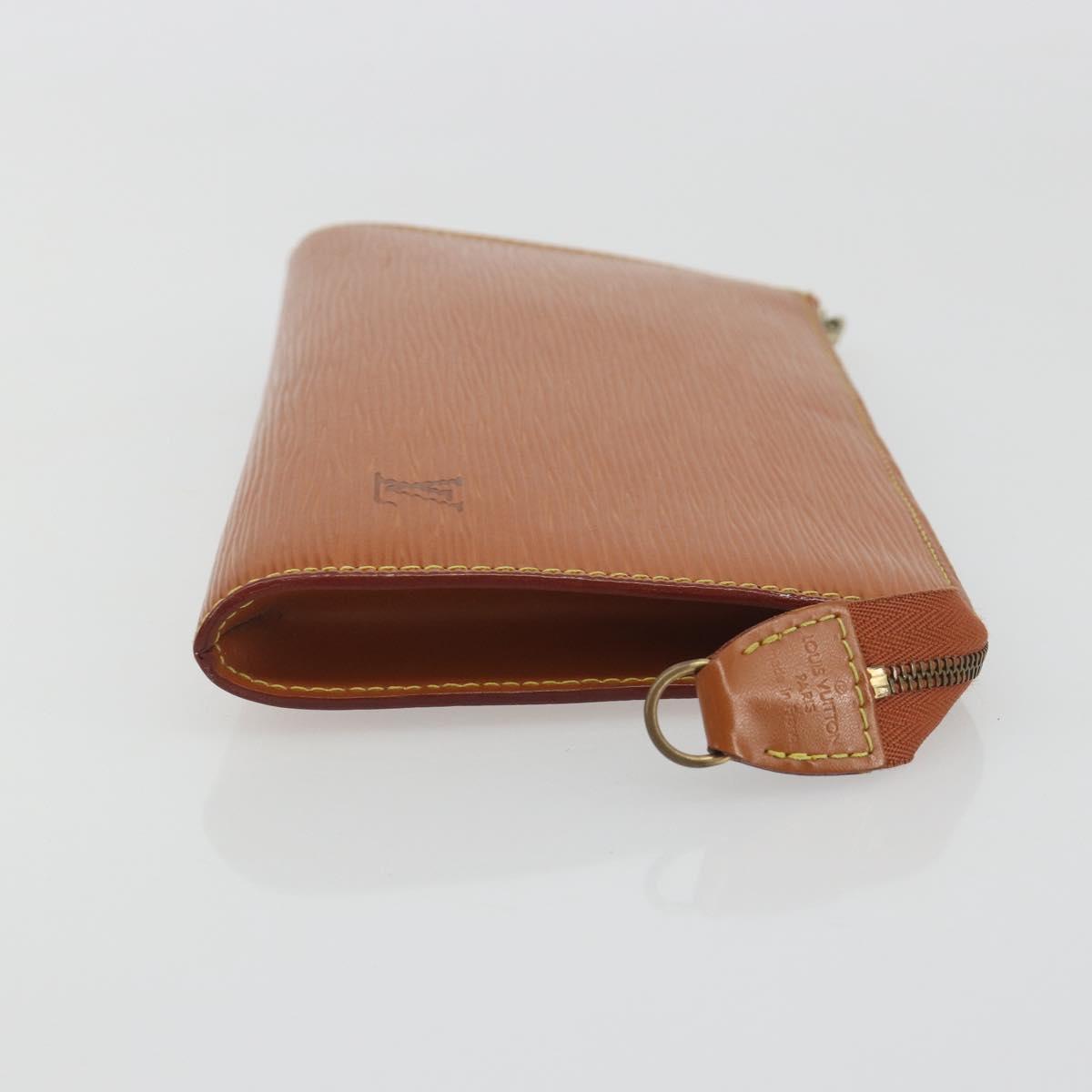 LOUIS VUITTON Epi Pochette Accessoires Pouch Zipangu Gold M52948 Auth am12356A