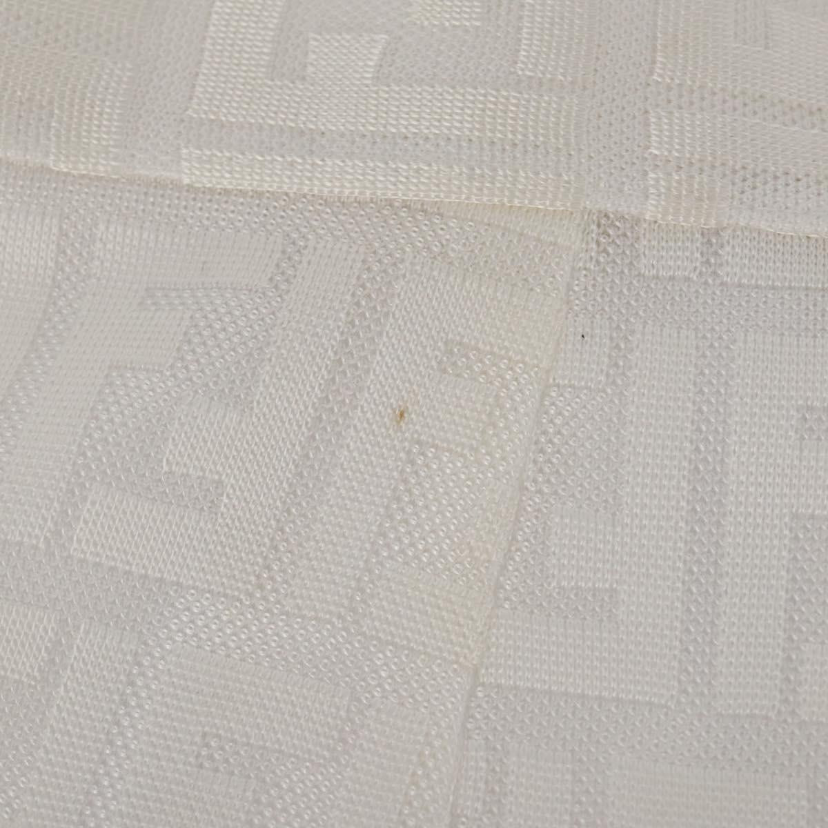 FENDI Zucca Skirt Polyester White Auth am12358