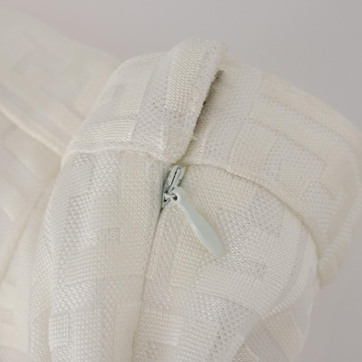FENDI Zucca Skirt Polyester White Auth am12358