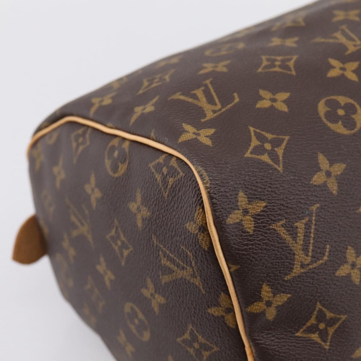 LOUIS VUITTON Monogram Speedy 30 Hand Bag M41526 LV Auth am12367V