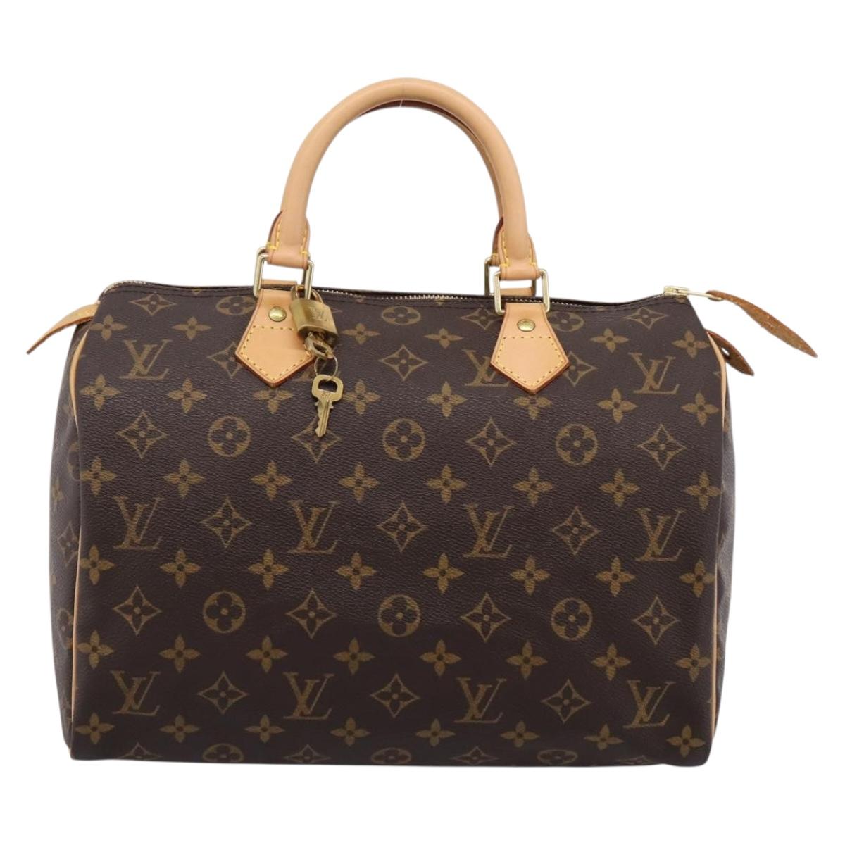 LOUIS VUITTON Monogram Speedy 30 Hand Bag M41526 LV Auth am12367V