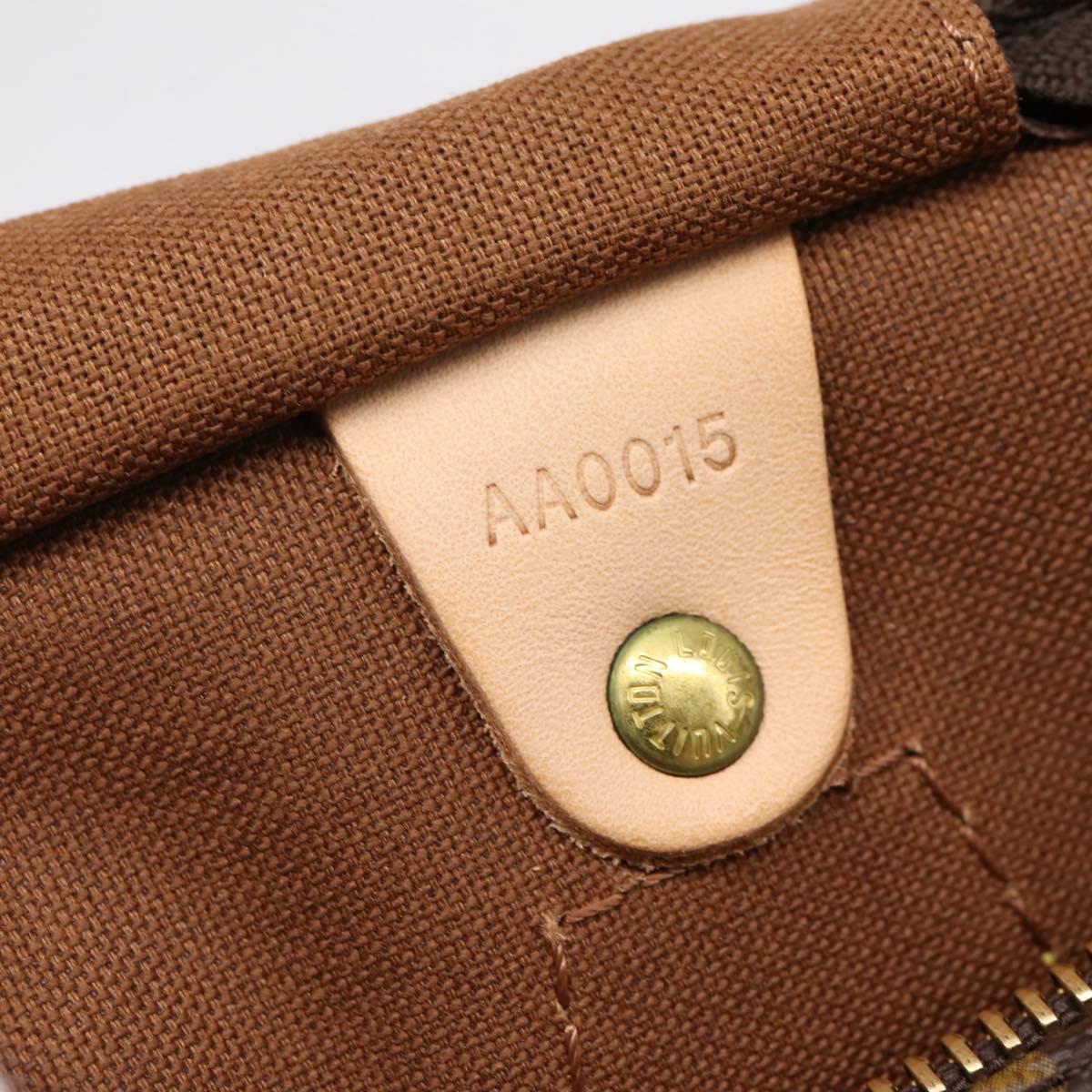 LOUIS VUITTON Monogram Speedy 30 Hand Bag M41526 LV Auth am12367V
