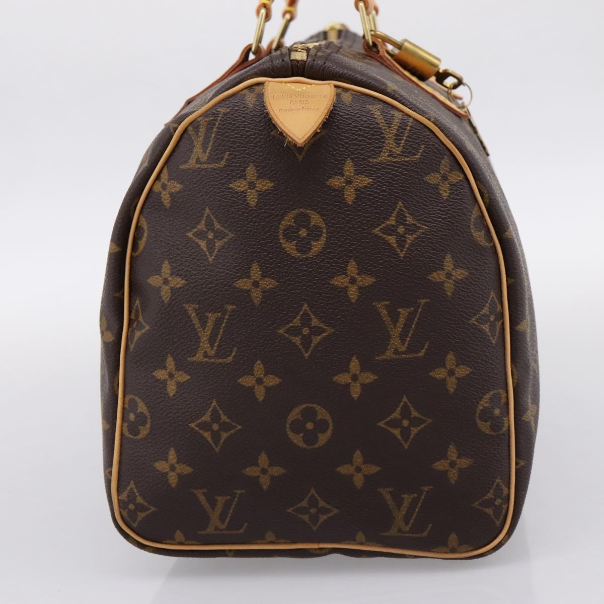 LOUIS VUITTON Monogram Speedy 30 Hand Bag M41526 LV Auth am12367V