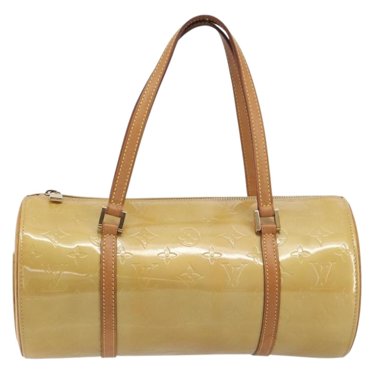 LOUIS VUITTON Monogram Vernis Bedford Hand Bag Beige M91006 LV Auth am12370V