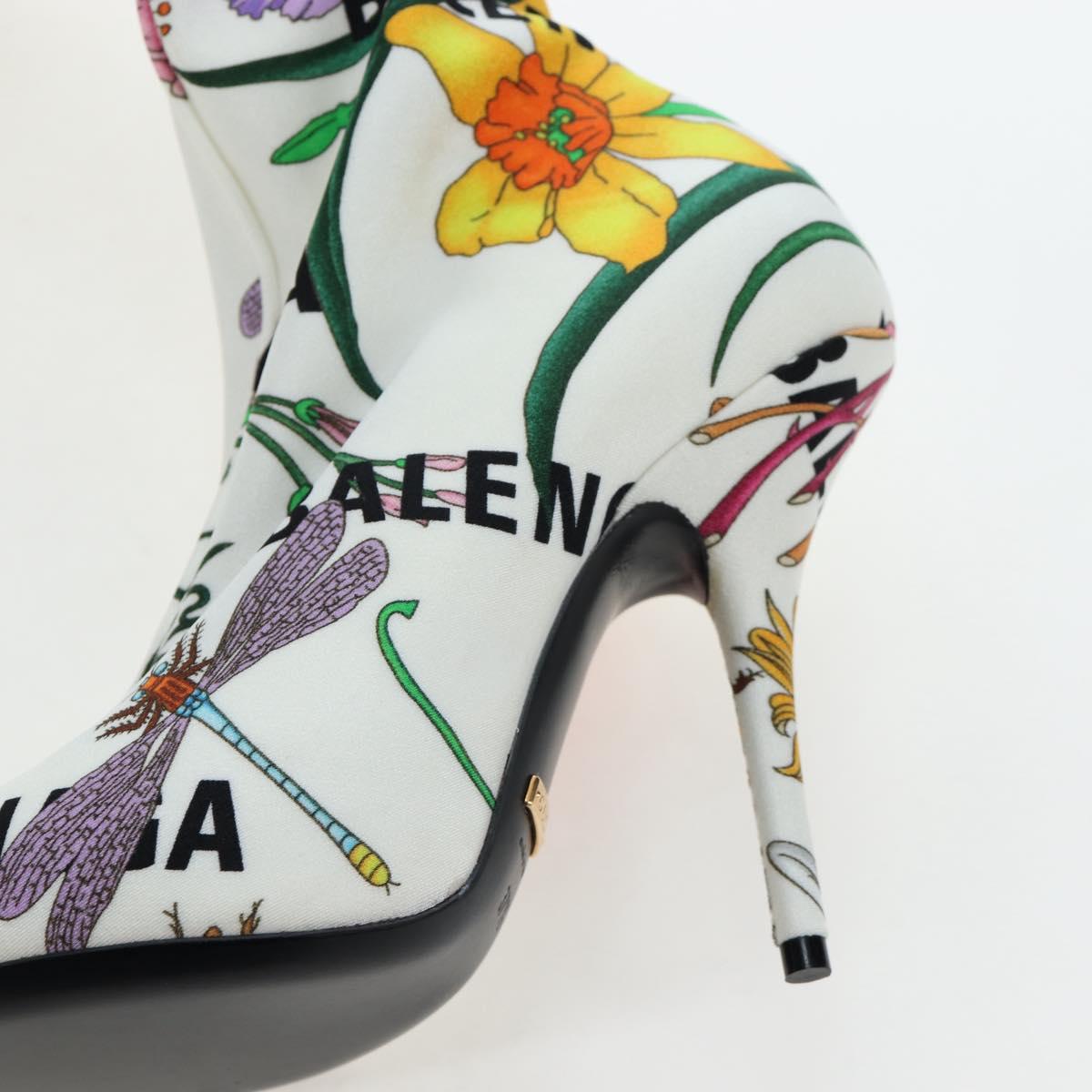 GUCCI x BALENCIAGA The Hacker Project Floral Long Heels Canvas Auth am12373SAM