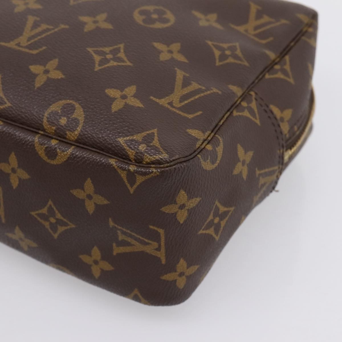 LOUIS VUITTON Monogram Trousse Toilette 28 Clutch Bag M47522 LV Auth am12377A