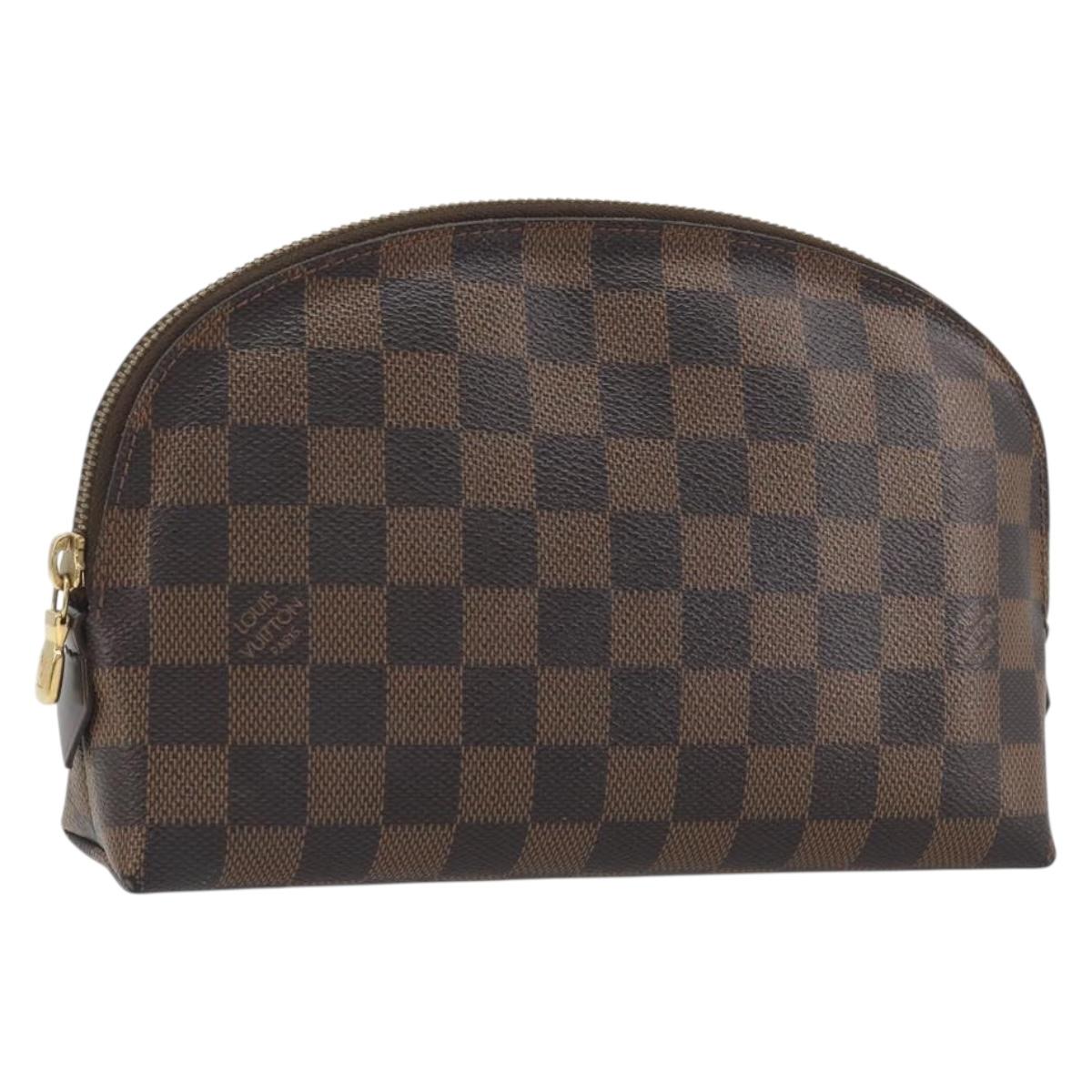 LOUIS VUITTON Damier Ebene Pochette Cosmetic GM Pouch N23345 LV Auth am12379A