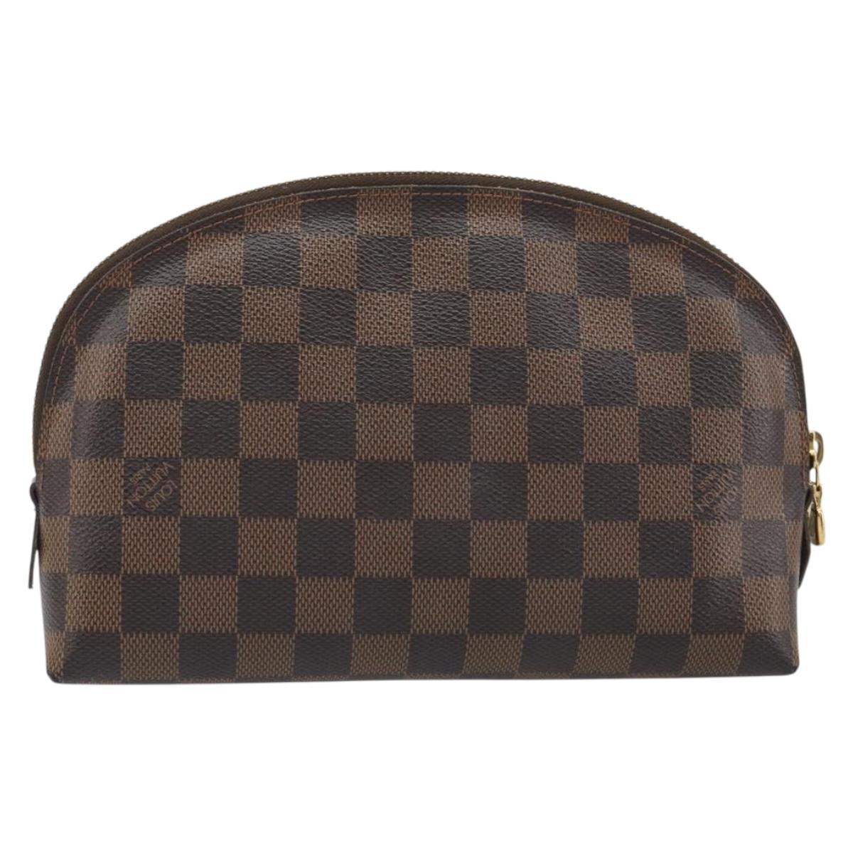 LOUIS VUITTON Damier Ebene Pochette Cosmetic GM Pouch N23345 LV Auth am12379A