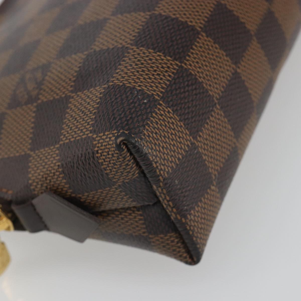 LOUIS VUITTON Damier Ebene Pochette Cosmetic GM Pouch N23345 LV Auth am12379A