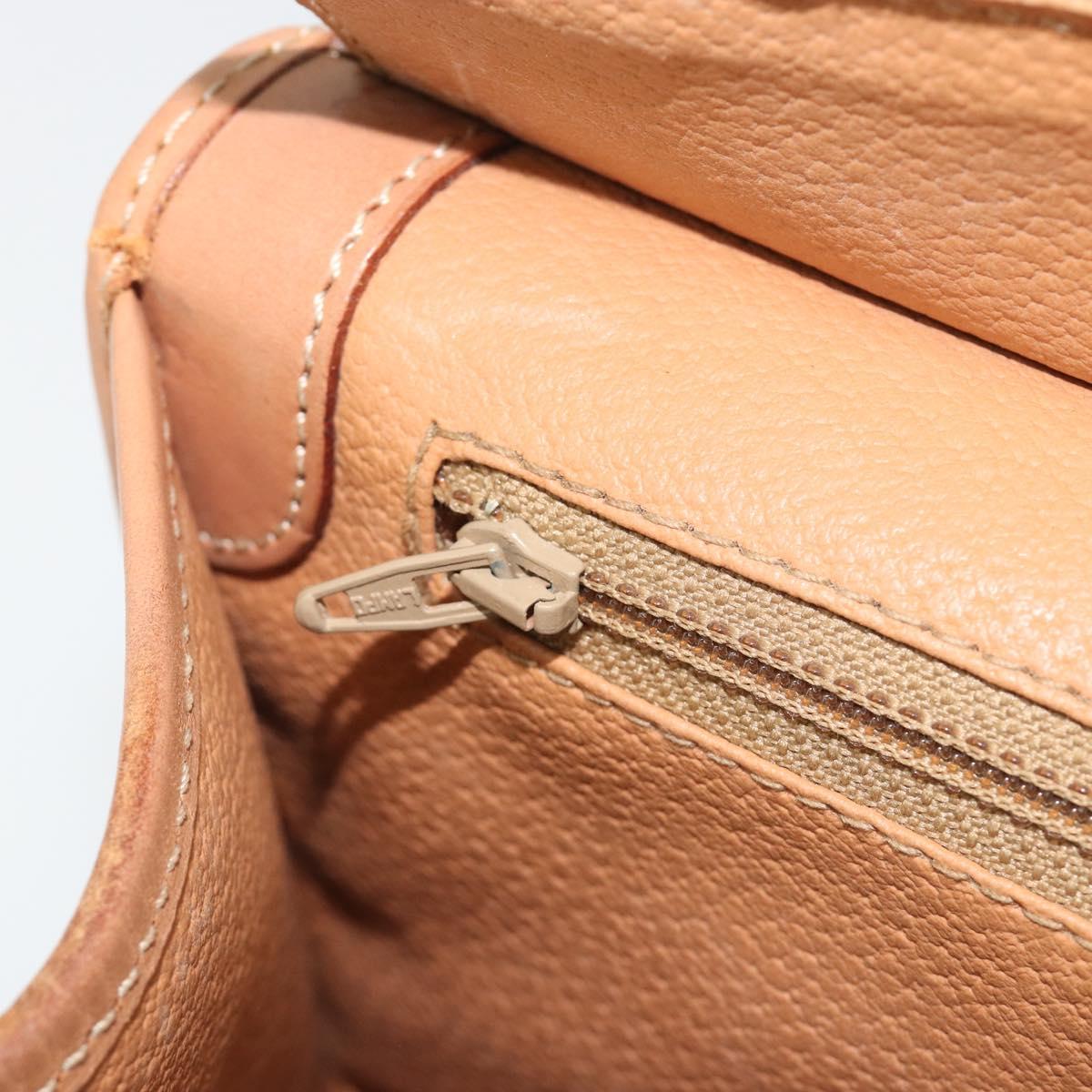 CELINE Macadam Canvas Hand Bag PVC Leather Brown Gold Auth am12382A