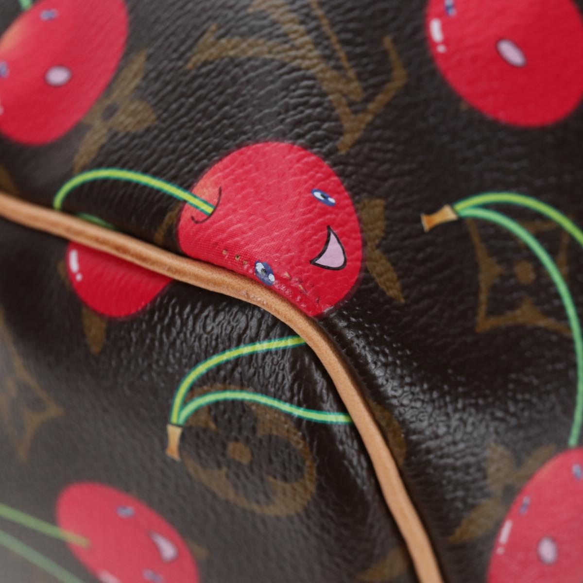 LOUIS VUITTON Monogram Cherry Keepall 45 Boston Bag M95011 LV Auth am12388SM