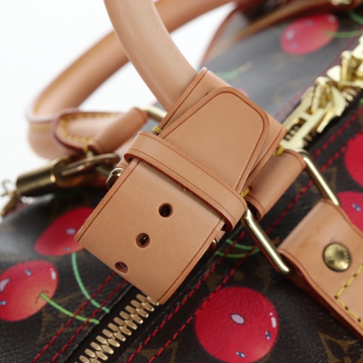 LOUIS VUITTON Monogram Cherry Keepall 45 Boston Bag M95011 LV Auth am12388SM