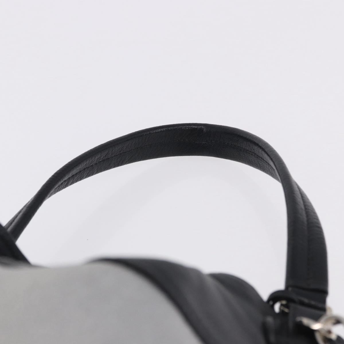 Miu Miu Shoulder Bag Leather Silver R1129C Auth am12389A