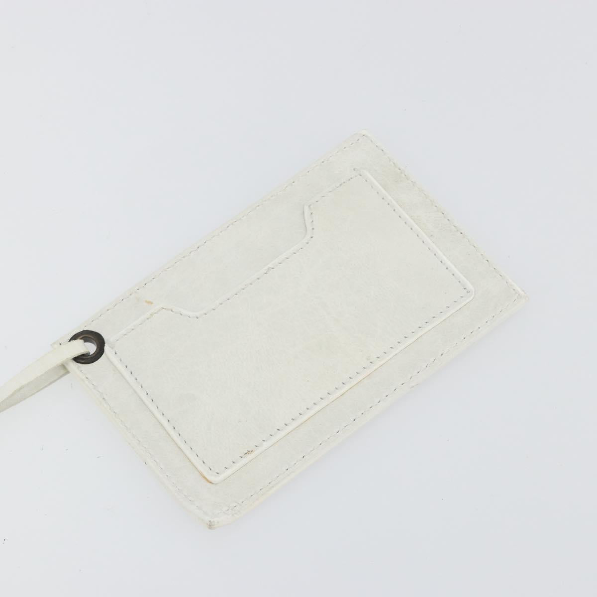 BALENCIAGA The box Hand Bag Leather 2way White 145694 Auth am12395V