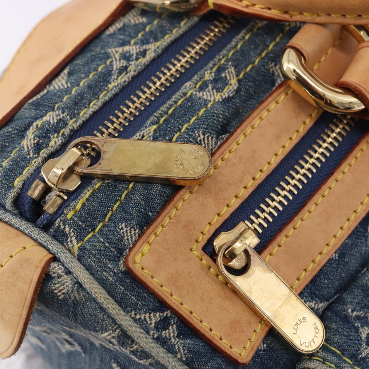 LOUIS VUITTON Monogram Denim Neo Speedy Hand Bag Blue M95019 LV Auth am12396SAM