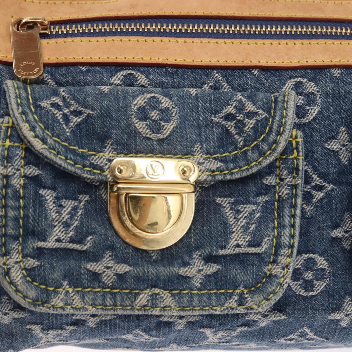 LOUIS VUITTON Monogram Denim Neo Speedy Hand Bag Blue M95019 LV Auth am12396SAM