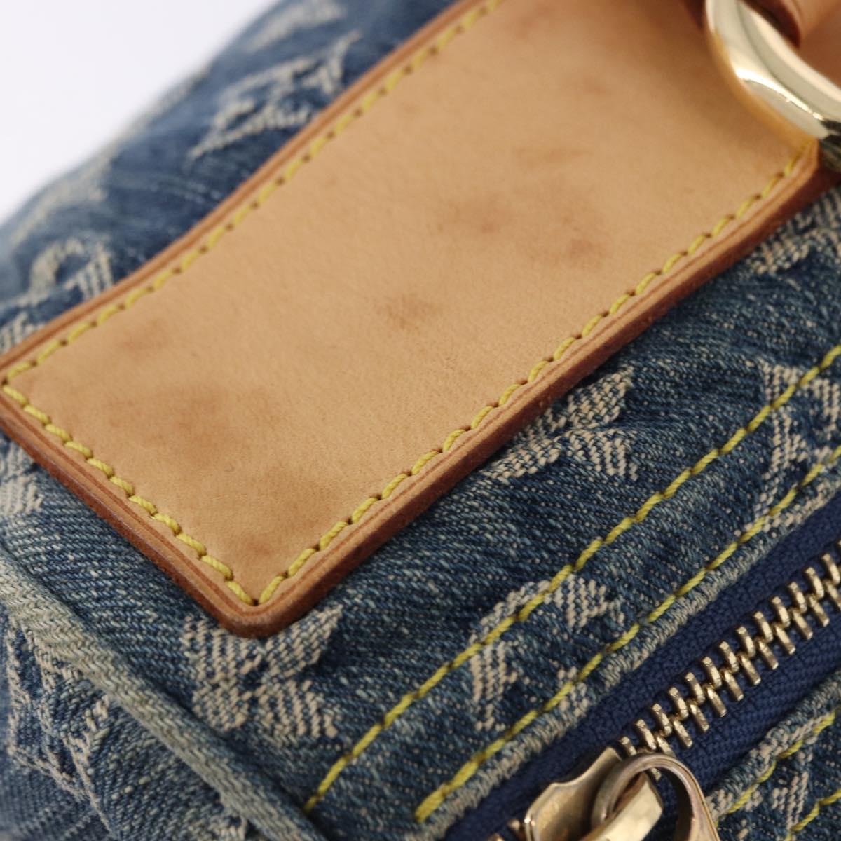LOUIS VUITTON Monogram Denim Neo Speedy Hand Bag Blue M95019 LV Auth am12396SAM