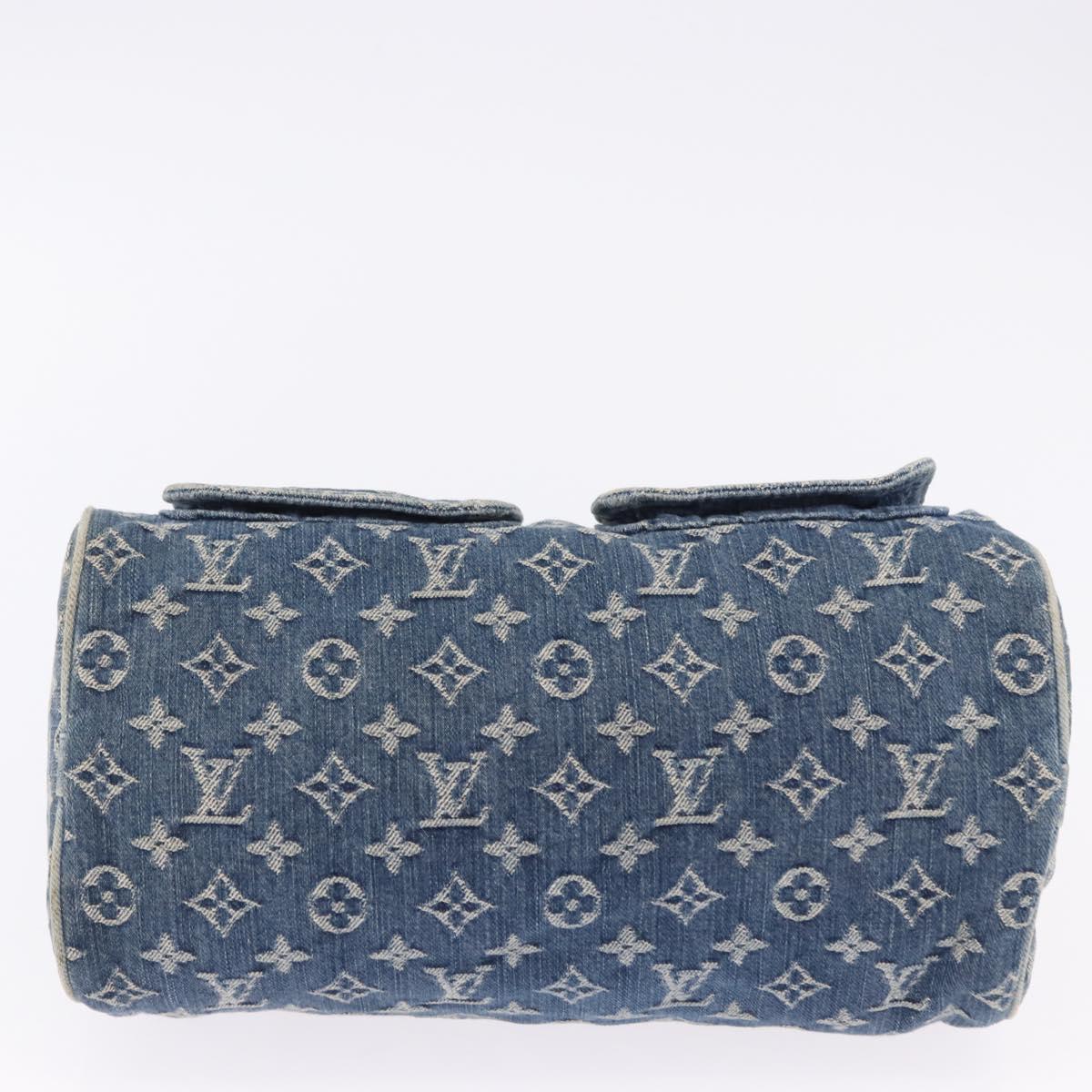 LOUIS VUITTON Monogram Denim Neo Speedy Hand Bag Blue M95019 LV Auth am12396SAM