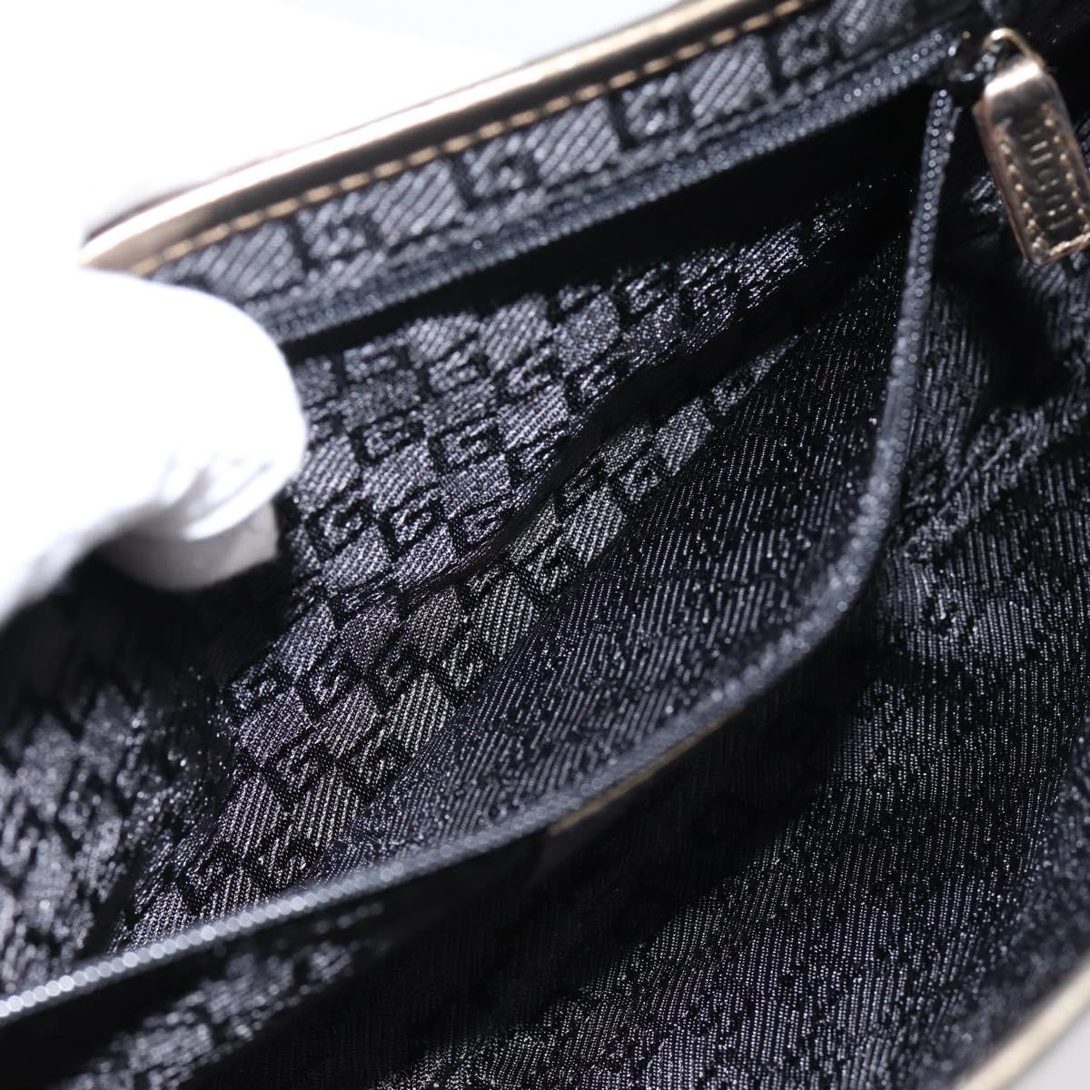 GUCCI Animalier Tiger Head Chain Bag Leather Gold 001 4113 2123 Auth am12398V