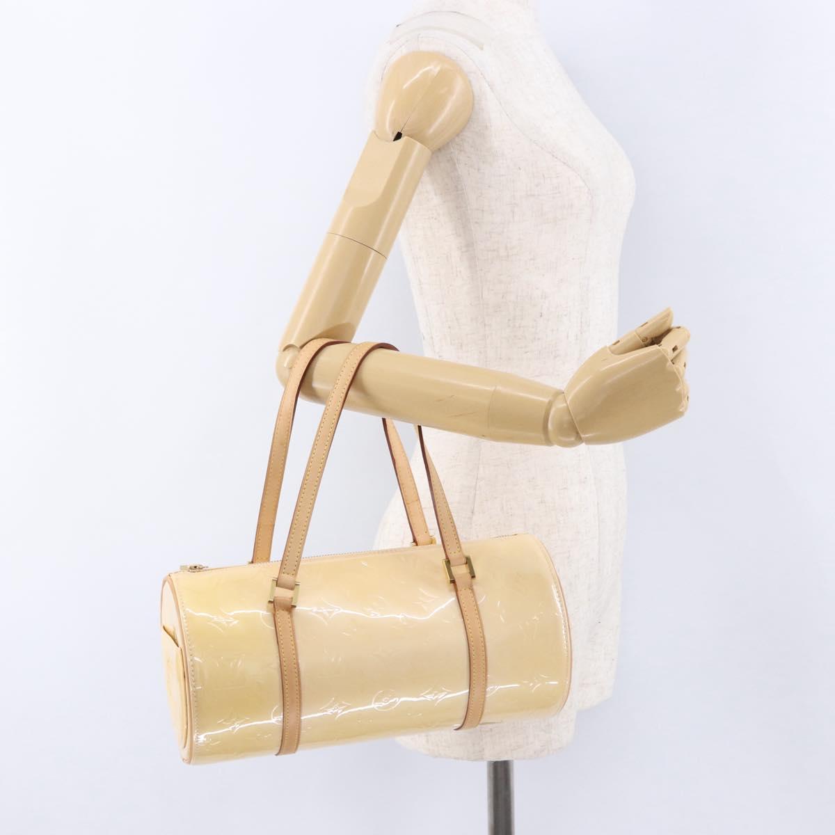 LOUIS VUITTON Monogram Vernis Bedford Hand Bag Beige M91006 LV Auth am12403V