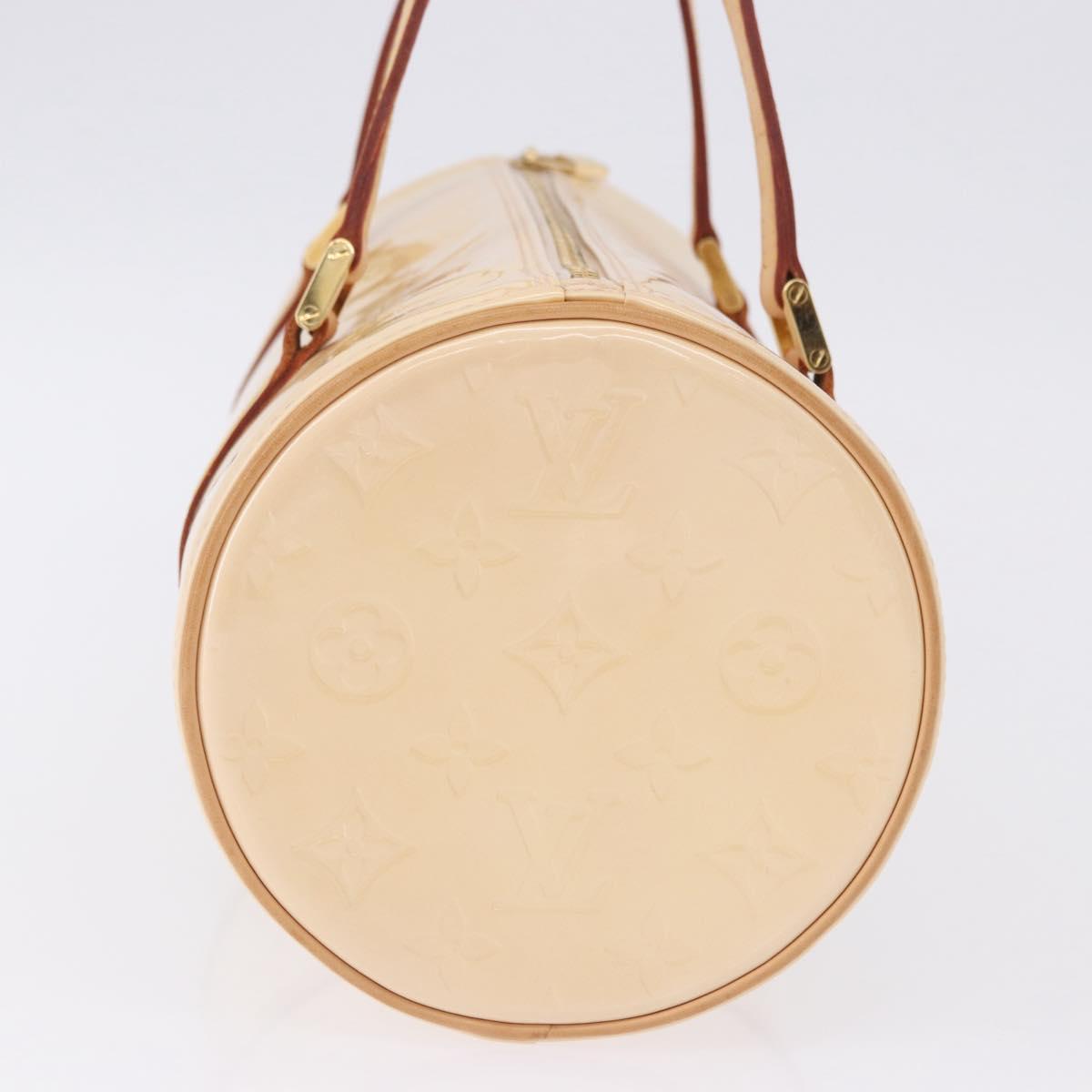 LOUIS VUITTON Monogram Vernis Bedford Hand Bag Beige M91006 LV Auth am12403V