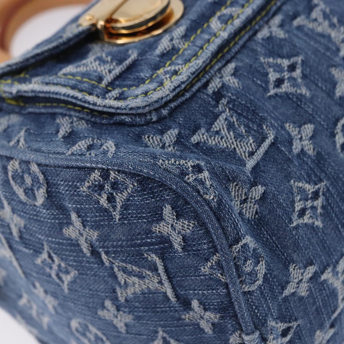 LOUIS VUITTON Monogram Denim Neo Speedy Hand Bag Blue M95019 LV Auth am12404SM