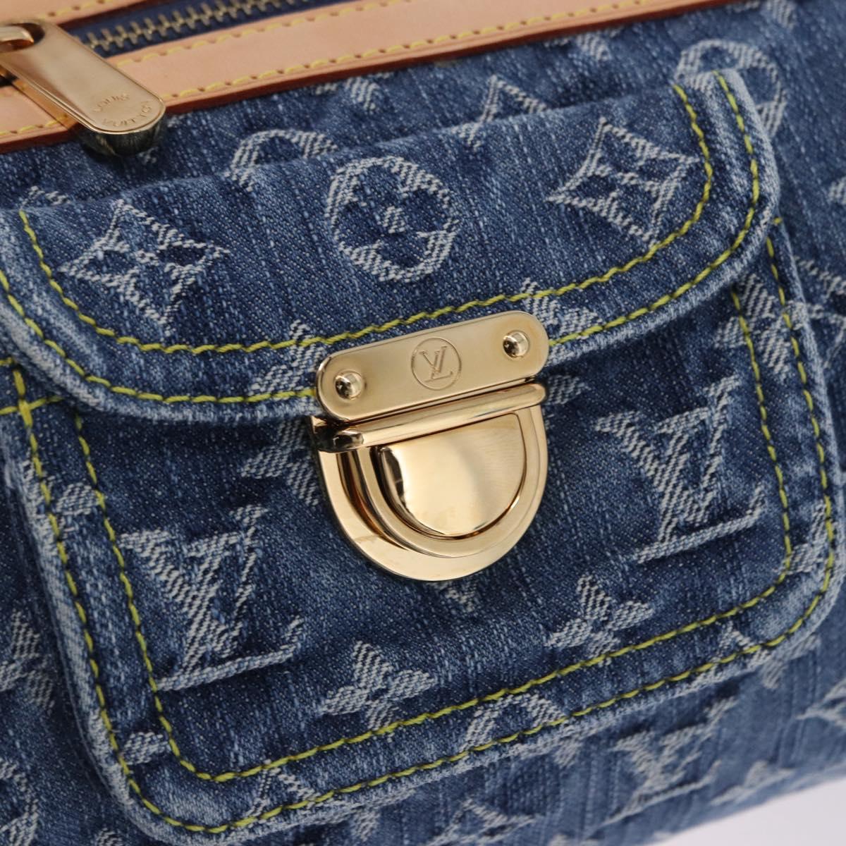 LOUIS VUITTON Monogram Denim Neo Speedy Hand Bag Blue M95019 LV Auth am12404SM