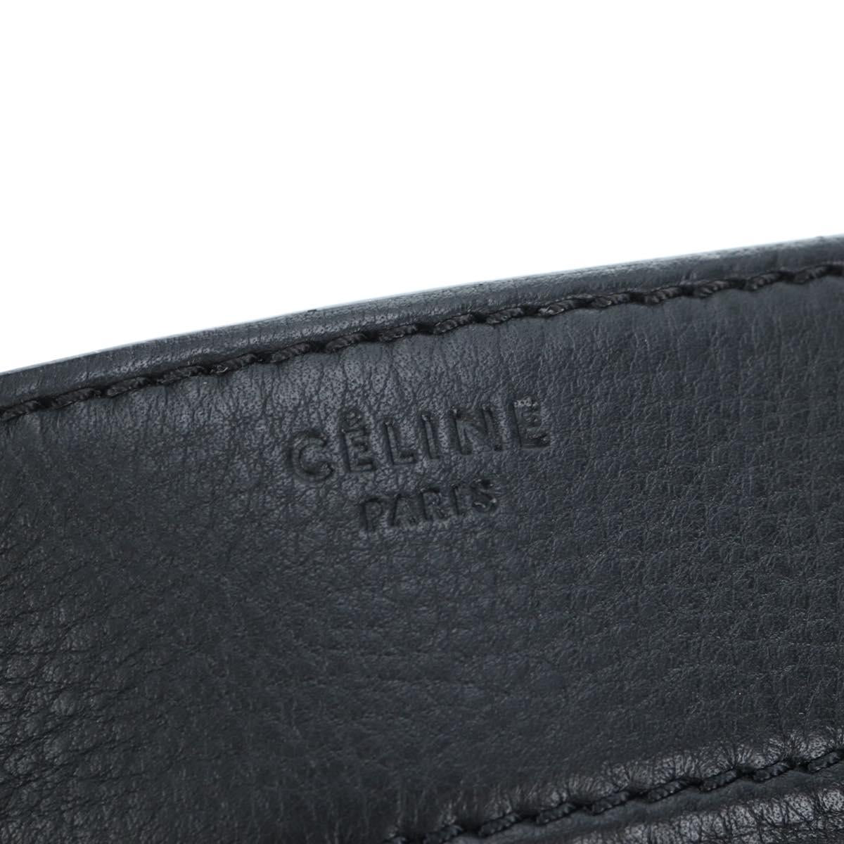 CELINE Luggage Phantom Hand Bag Leather Black Auth am12412M