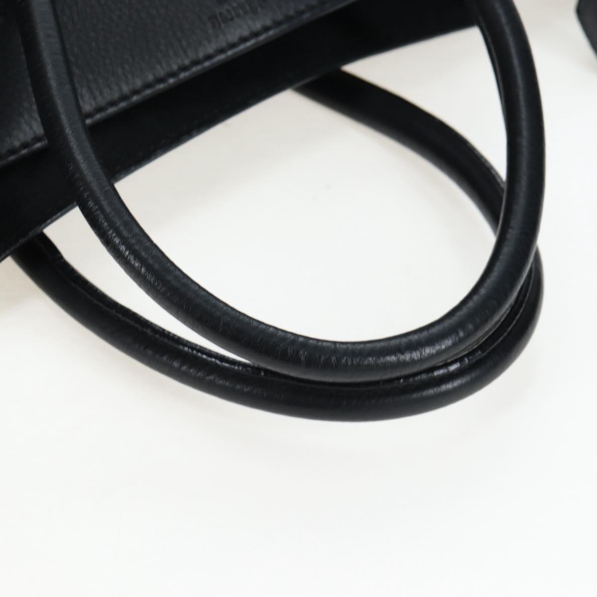 CELINE Luggage Phantom Hand Bag Leather Black Auth am12412M