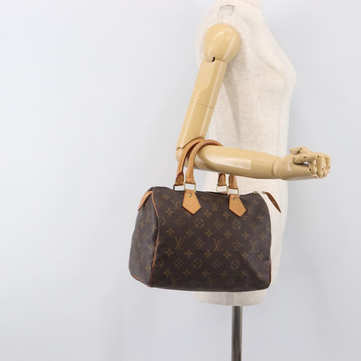 LOUIS VUITTON Monogram Speedy 25 Hand Bag M41528 LV Auth am12418V