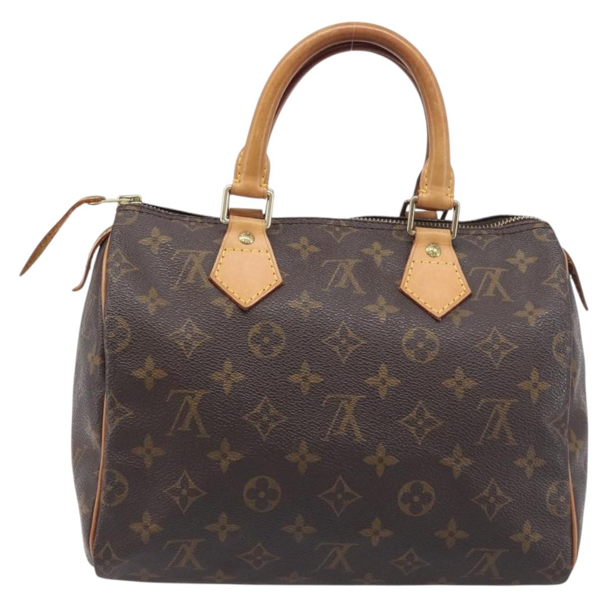 LOUIS VUITTON Monogram Speedy 25 Hand Bag M41528 LV Auth am12418V