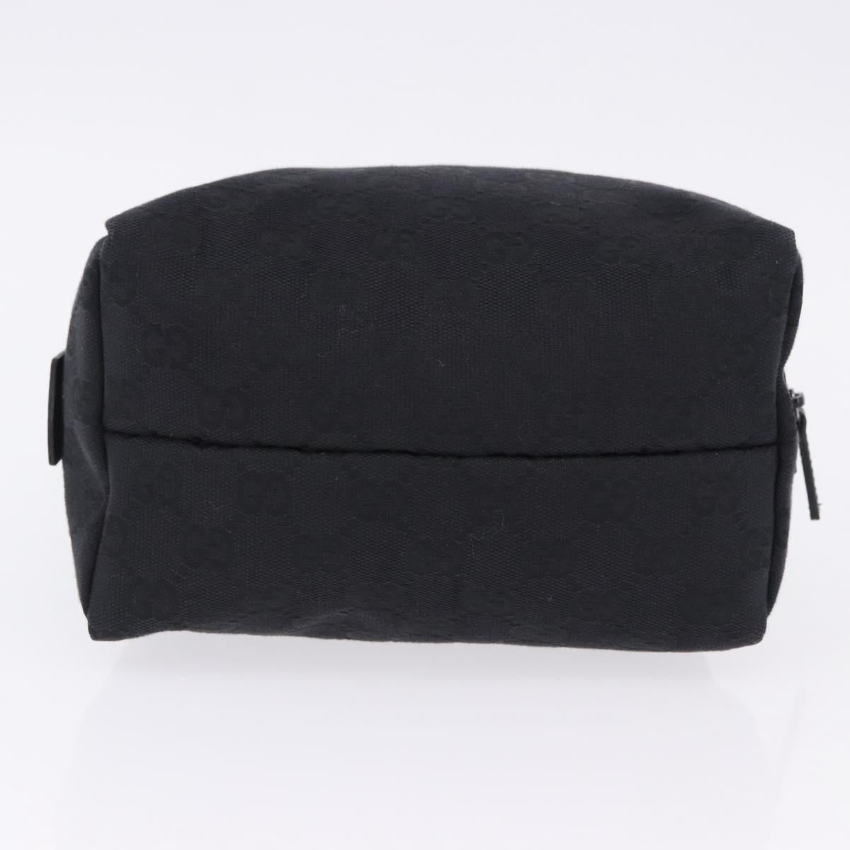 GUCCI GG Canvas Hand Bag Black 124542 Auth am12422V