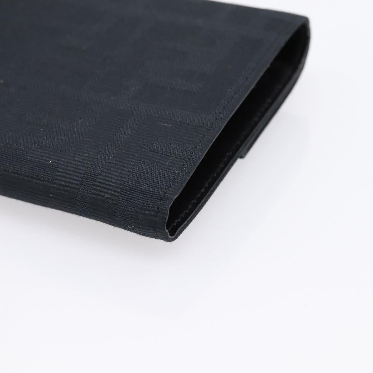 FENDI Zucca Canvas Compact Trifold Wallet Black Auth am12424V