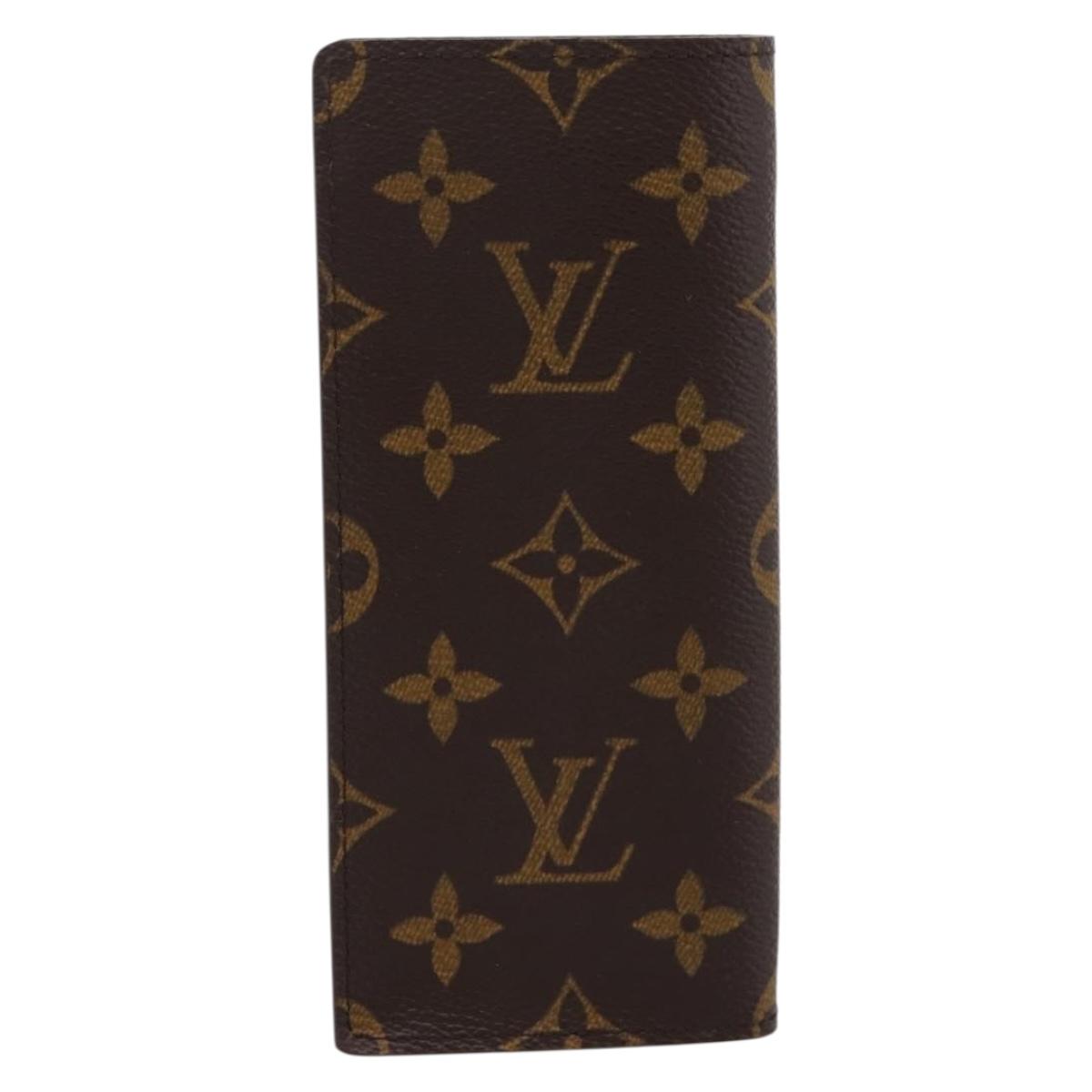 LOUIS VUITTON Monogram Etui Lunette Simple Glasses Case M62962 LV Auth am12425V