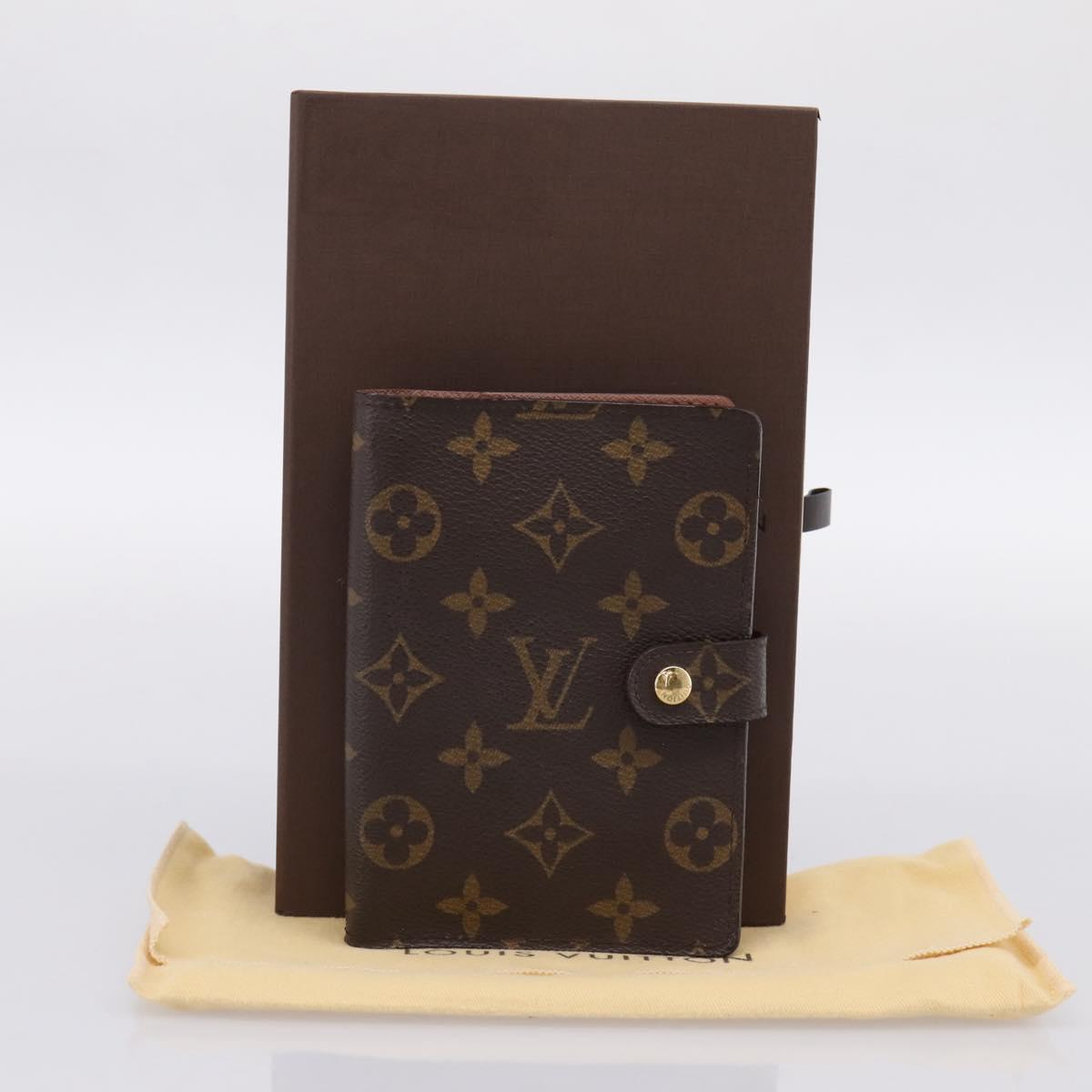 LOUIS VUITTON Monogram Agenda PM Day Planner Cover R20005 LV Auth am12435V