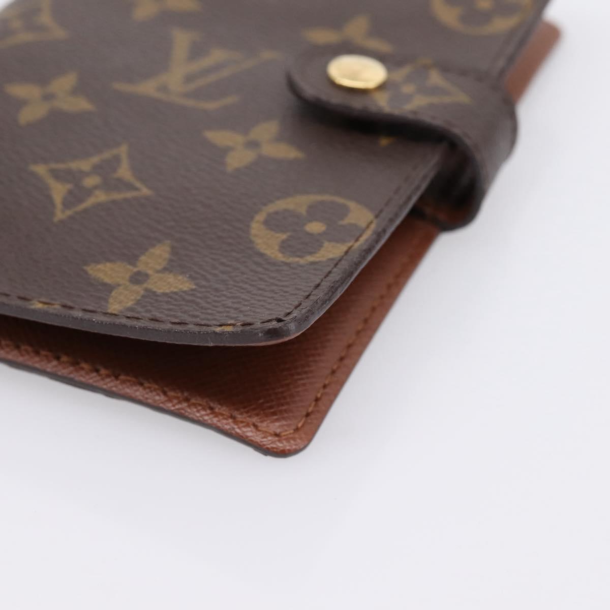 LOUIS VUITTON Monogram Agenda PM Day Planner Cover R20005 LV Auth am12435V