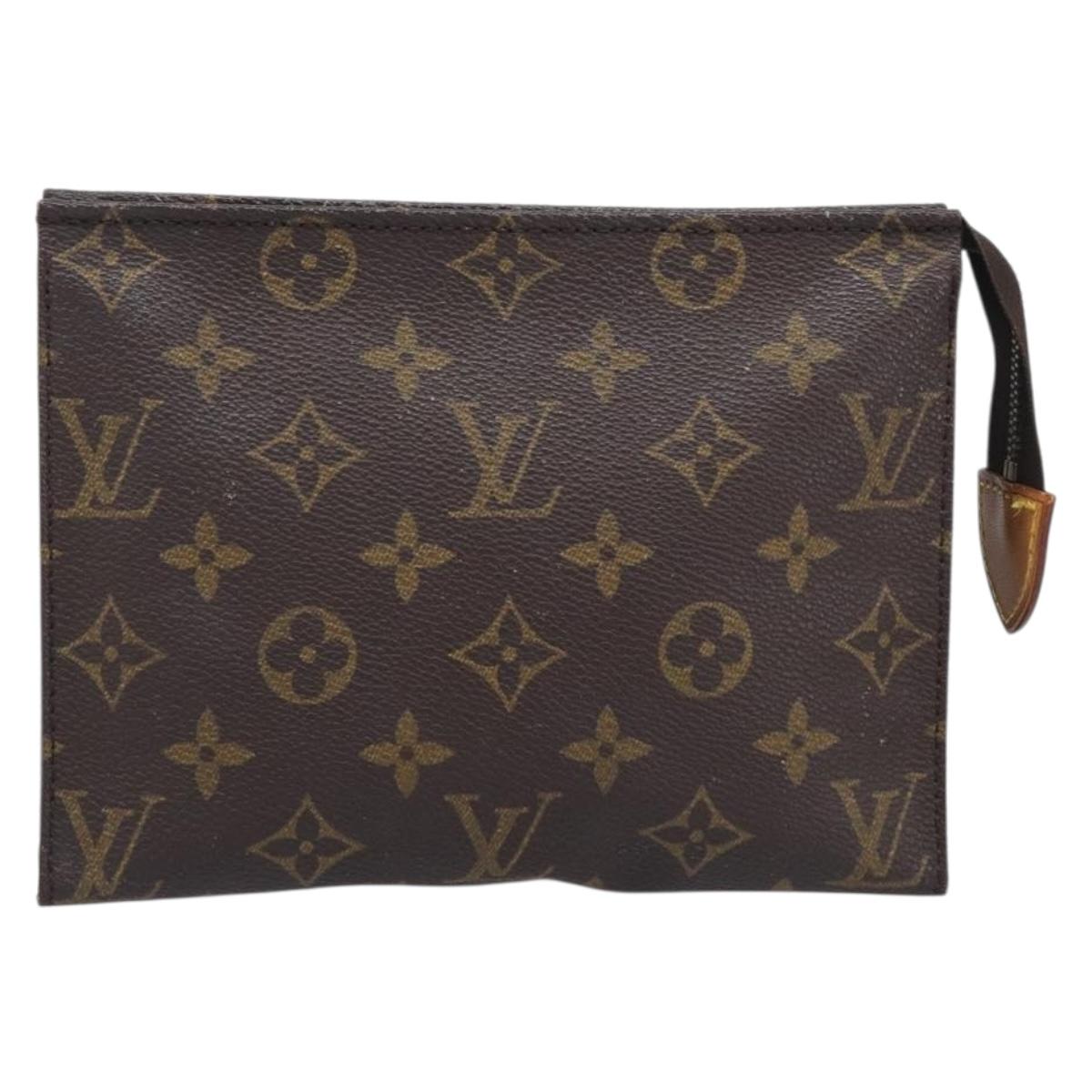 LOUIS VUITTON Monogram Pouch 3 Set LV Auth am12437