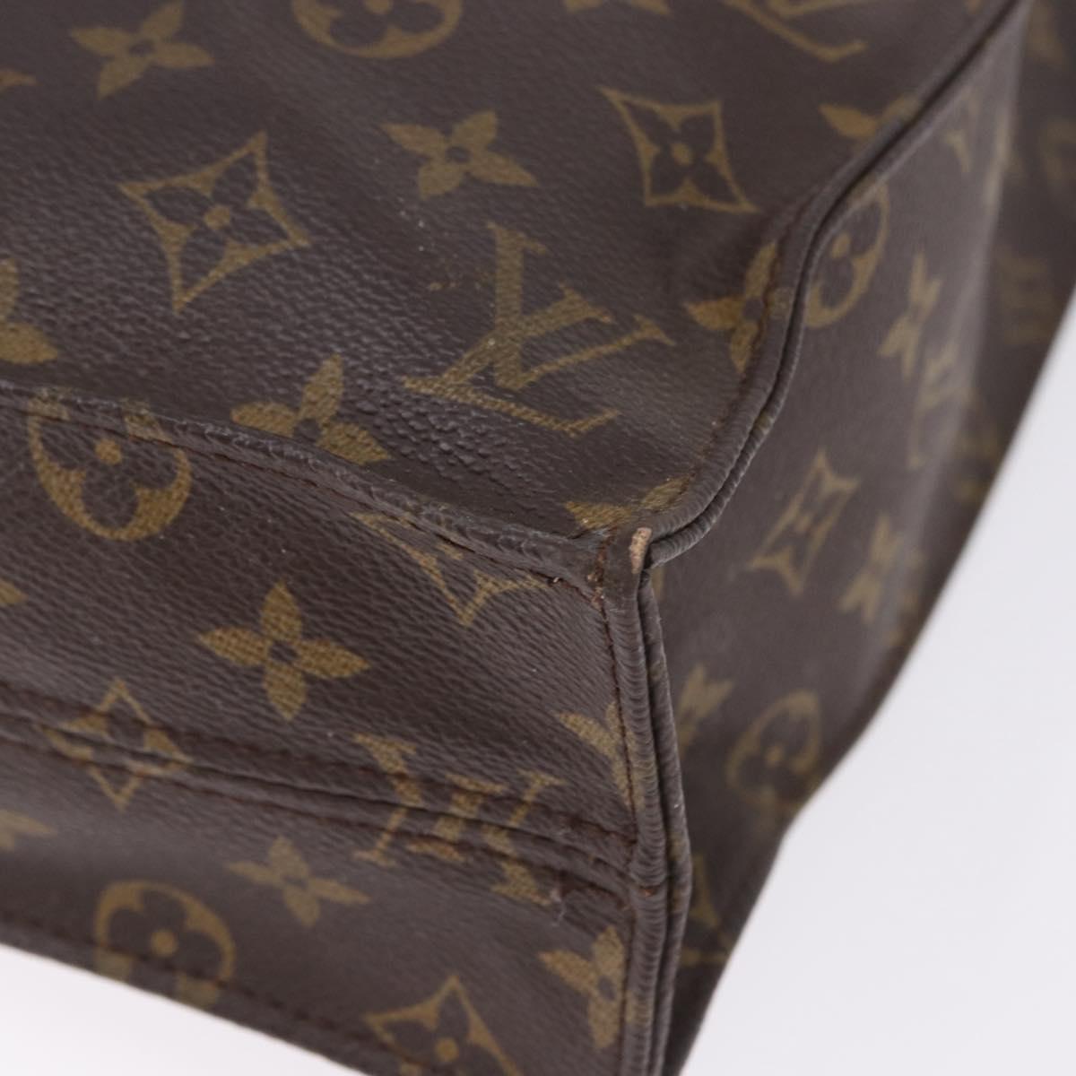 LOUIS VUITTON Monogram Sac Plat Hand Bag M51140 LV Auth am12439
