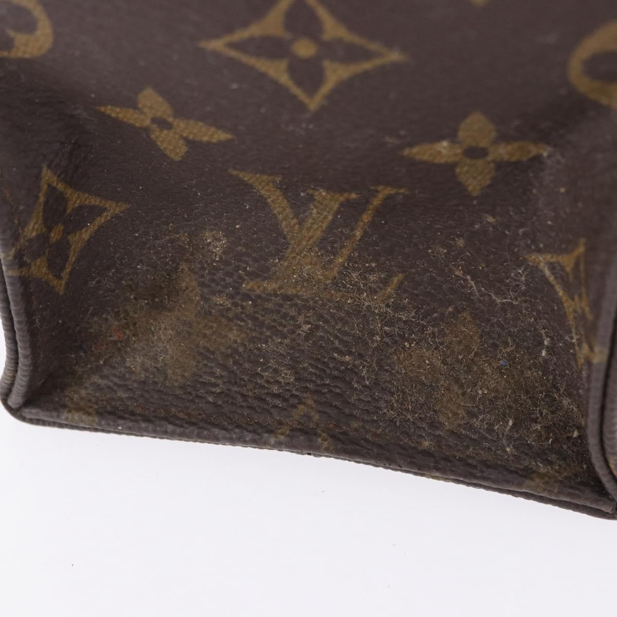 LOUIS VUITTON Monogram Sac Plat Hand Bag M51140 LV Auth am12439