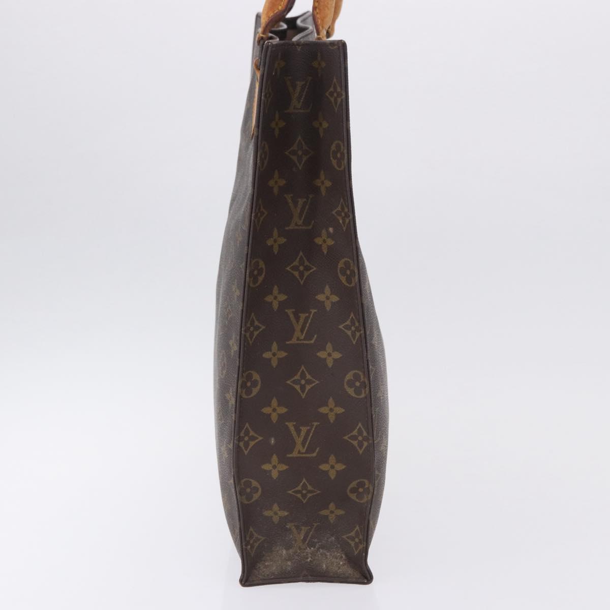 LOUIS VUITTON Monogram Sac Plat Hand Bag M51140 LV Auth am12439