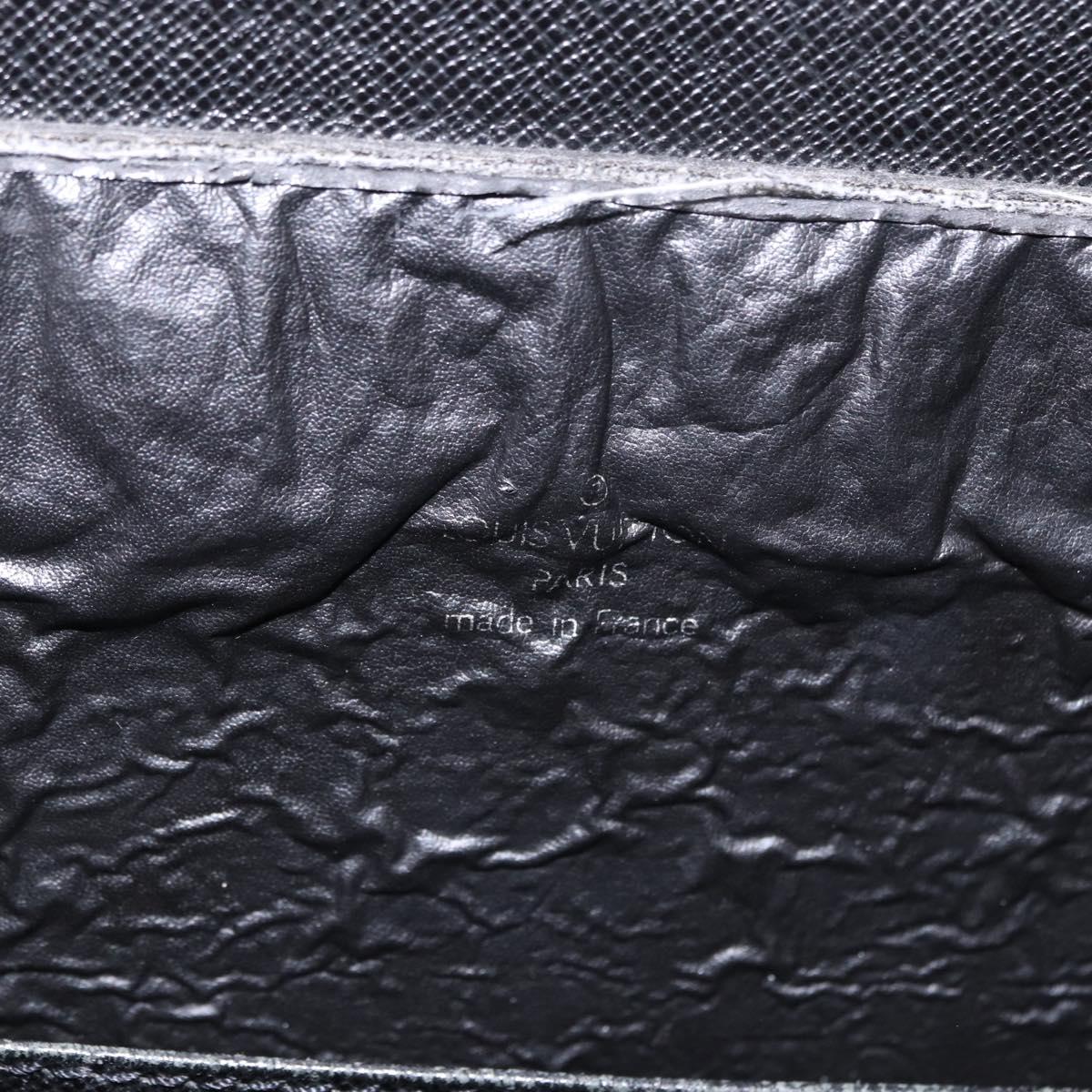 LOUIS VUITTON Taiga Porte Documents Rozan Bag Ardoise M30052 LV Auth am12442