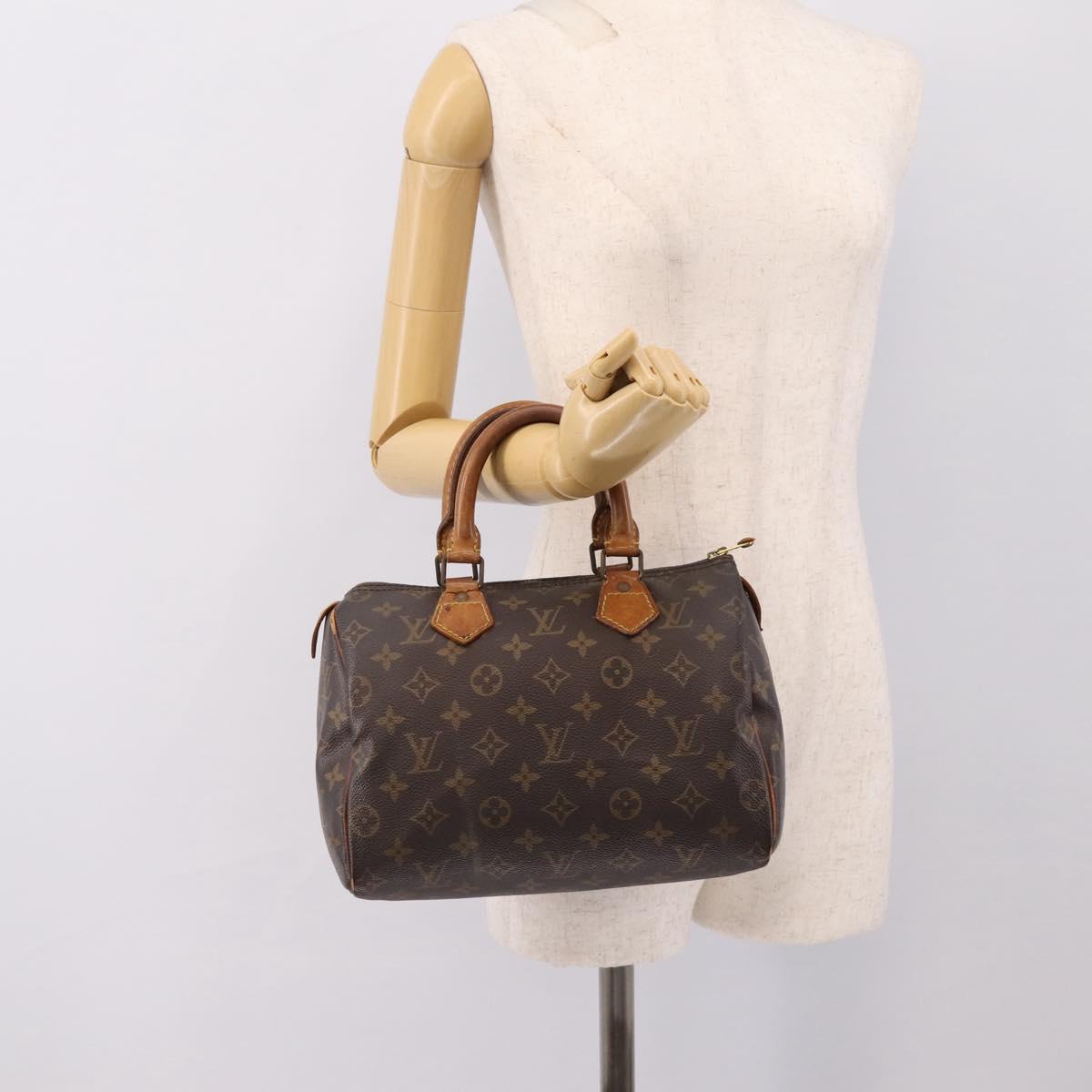 LOUIS VUITTON Monogram Speedy 25 Hand Bag M41528 LV Auth am12443