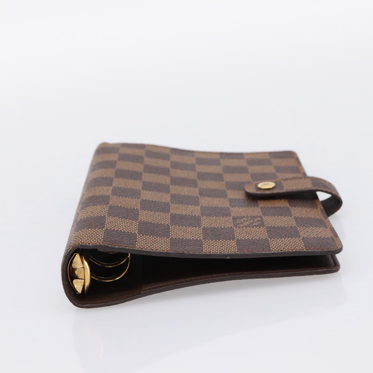 LOUIS VUITTON Damier Ebene Agenda MM Day Planner Cover R20240 LV Auth am12467V