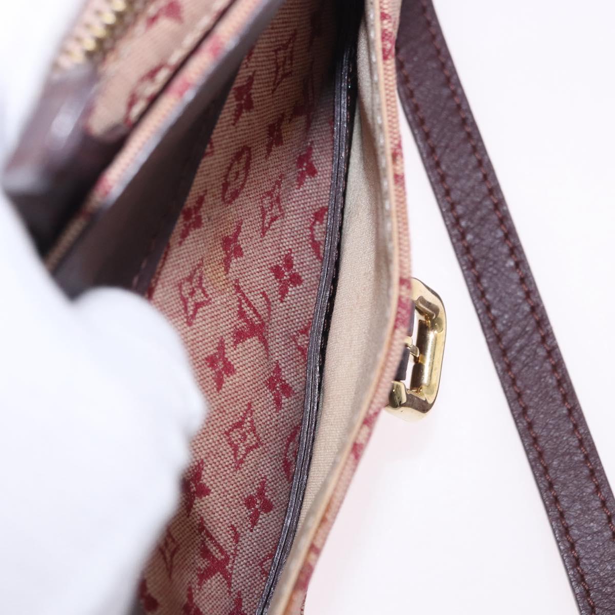 LOUIS VUITTON Monogram Mini Juliet MM Shoulder Bag Red M92219 LV Auth am12469